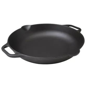 Victoria Victoria 37574 Paellera Hierro Fundido Curado Inducci&oacute;n 33cm, Apta Fuego, Barbacoa, Horno Cast Iron Skillet Negro