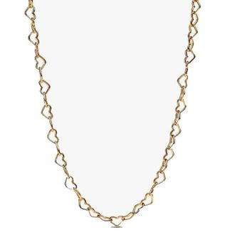 Pandora 14k Gold-plated Linked Hearts Collier Necklace