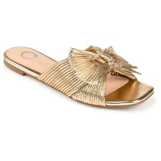 Journee Collection Women & apos;s Serlina Medium and Wide Width Flat Sandals