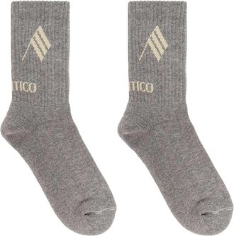 The Attico De Attico geribbelde sokken met logo
