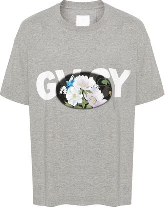 Givenchy m&eacute;lange cotton T-shirt - men - Cotton - 3XL - Grey