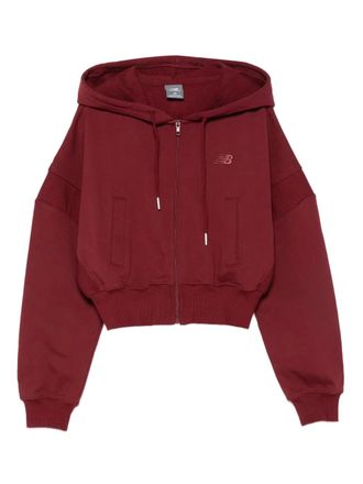 New Balance hooded zip-up hoodie - Red