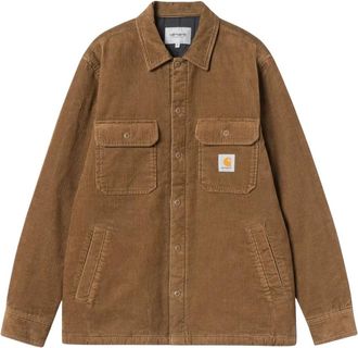 Carhartt Work in Progress Whitsome Shirt Jac - Heren - Zomerjassen - Bruin - L - Katoen - Jassen