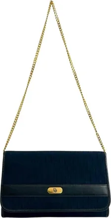 Dior Pre-owned Clutches, female, Blue, Size: ONE SIZE Pre-owned Chain Shoulder Bag