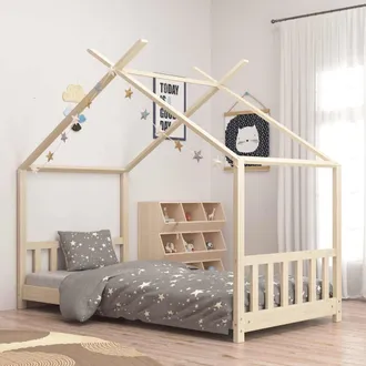 Les Tendances Les Tendances - Estructura De Cama Infantil De Madera Maciza De Pino 70x140 Cm Vidaxl