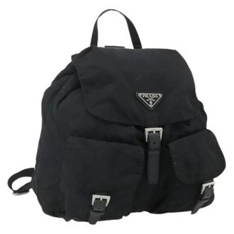 Prada Pre-owned Backpacks, female, Black, Size: ONE SIZE Pre-owned Vintage Backpack