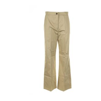 Marella Wide Broeken - Dames - Wijde Broeken - Bruin - M - Broeken