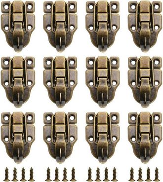 OEM 12 Pezzi Di Chiusure In Stile Vintage Per Scatole Regalo, Ideali Per Mini Valigie, Con Fermagli, Serrature E Chiusure Color Bronzo Per Le Tue Vecchie 