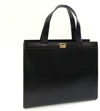 Celine Black Leather Tote Bag (Pre-Owned)