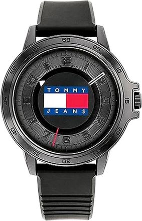 Tommy Hilfiger Mens Watch Quartz silver grey Resin - One Size