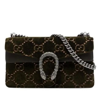 Gucci Pre-owned Vintage Crossbody Bag - Dames - Pre-owned - Groen - Maat: ONE Size Leer