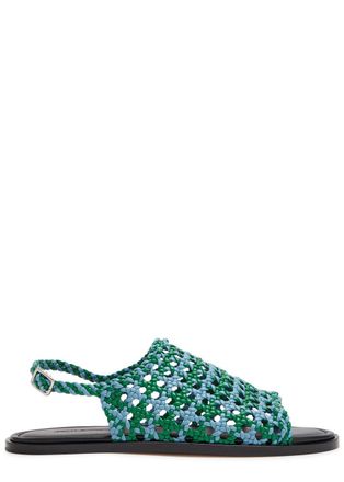 J.W.Anderson Net Woven Leather Sandals - Blue - 40 (IT40/ UK7)