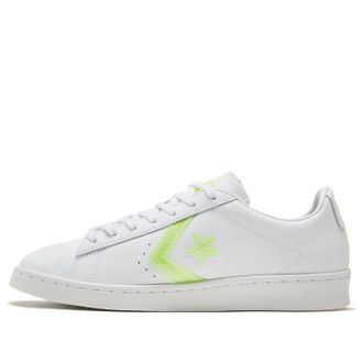Converse Pro Leather Low Hi-Vis Collection - White Lemon Neon 169505C