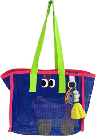 Generic Mesh Beach Tote - Large Bag for Women, Play Bag Shells Toys, Family Trip Accessory | Long Lasting Beachs Tote for Boys Girls Travel Picnic Holiday Mes