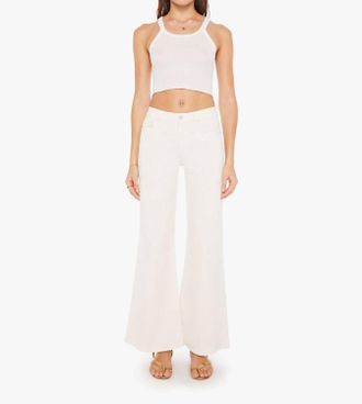 Mother The Twister Skimp Jeans In Cream Puffs