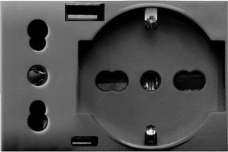 Titan Toma Schuko+ita+usb A/c Tekla 3m Ave 44509015usb