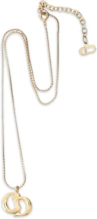 Dior 2000s CD logo necklace - Gold
