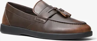 Michael Kors Wesley Tassel Burnished Leather Loafer