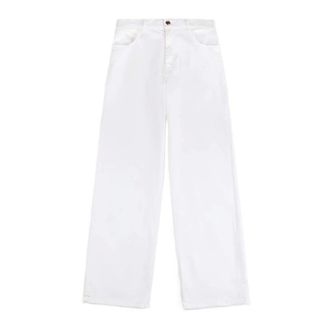 Fay Wide Jeans, female, White, Size: W28 5-Pocket Flare Pants