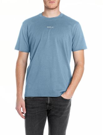 Replay T-Shirt REPLAY, Herren, Gr. 3XL, grigio medio, Jersey, Obermaterial: 100% Baumwolle, regular fit normal, Rundhals, Shirts T-Shirt