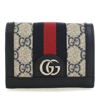 Gucci Pre-owned Gucci GG Supreme Web Ophidia Compact Wallet Ladies 2N7U3CTRO5Y0KMAE