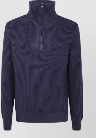 FILIPPO DE LAURENTIIS wool half zip jumper