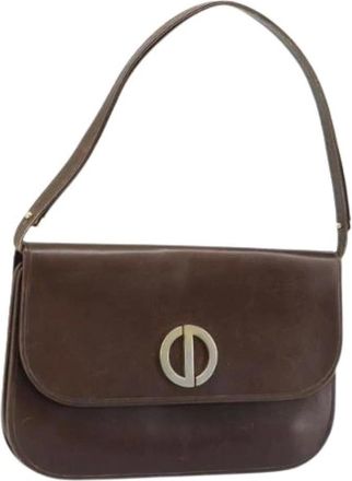 Dior Pre-owned Shoulder Bags, female, Brown, Size: ONE SIZE Pre-owned Vintage Shoulder Bag