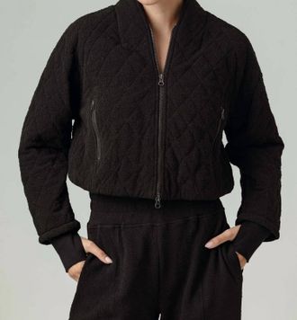 Sundays Marlow Bomber Jacket In Black