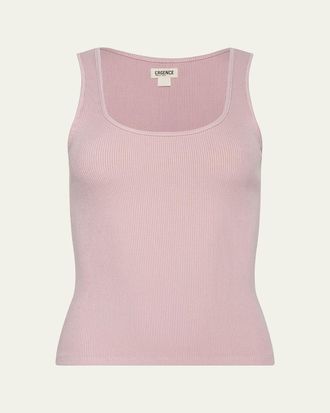 L'agence Adira Scoop-Neck Tank Top