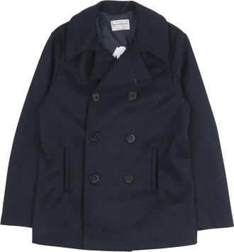 CHESAPEAKE'S Double-Breasted Coats - Heren - Mantel - Blauw - M - Leer - Jassen