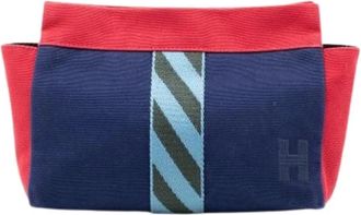 Herm&egrave;s Pre-owned Clutches, female, Multicolor, Size: ONE SIZE Pre-owned Canvas Clutch