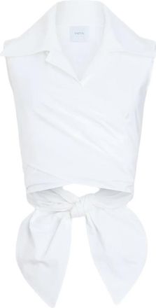 Patou Draped Sleeveless Top