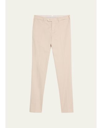 Brunello Cucinelli Mens American Pima Italian-Fit Chino Trousers