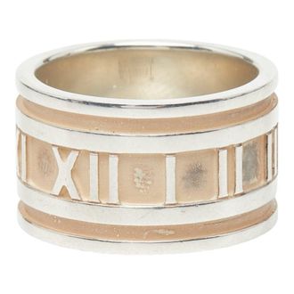 Tiffany & Co. Atlas Silver 925 Band Ring (Pre-Owned)