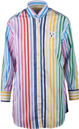 Joshua*s Multicolor Long-Sleeve Patterned Cotton Shirt