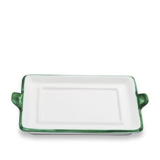 Gmundner Keramik Base Para Mantequera Con Borde Verde Gmundner Keramik