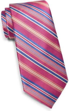 Ted Baker Culpepper Stripe Twill Tie in Pink at Nordstrom Rack