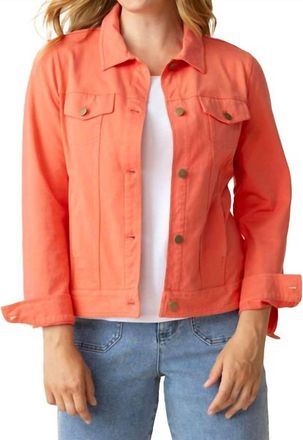 Habitat Habitat Jean Jacket In Papaya