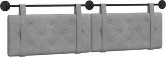 vidaXL Cabecero Colgante Gris Claro Terciopelo Vidaxl