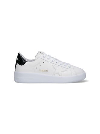 Golden Goose White Purestar Tonal Star Leather Sneakers