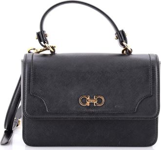 Ferragamo Seila Top Handle Bag Leather Small