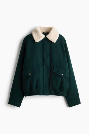 H&M Padded Jacket in Dark Green at Nordstrom, Size Xx-Large
