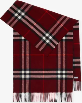 Burberry Wide Check Cashmere Scarf