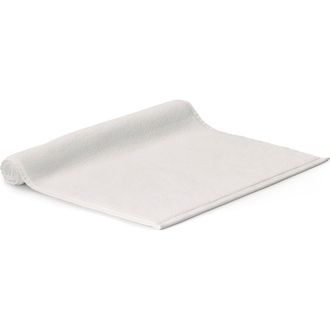 Boll & Branch Ribbed Organic Cotton Bath Mat in White at Nordstrom