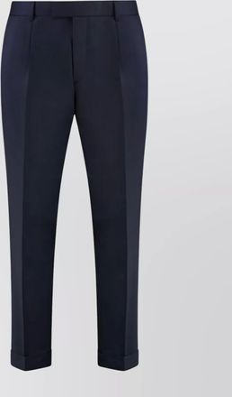 HUGO BOSS wool trousers with belt loops and cuffs