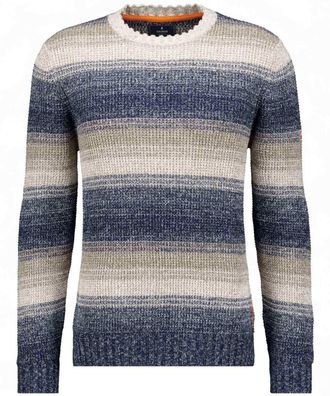 Ragman Rundhalspullover RAGMAN, Herren, Gr. 50, bunt gestreift, 942, 100% Baumwolle, Rundhals, Pullover Rundhalspullover