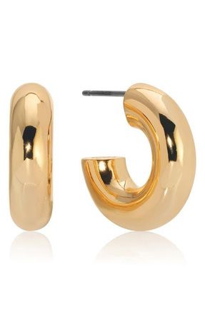 Ettika Mini Thick Classic Hoops in Gold at Nordstrom