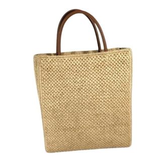 Loewe Pre-owned Raffia Tote Bag - Dames - Vintage Shopper - Beige - ONE Size - Vintage