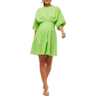Trina Turk Gian 2 Pleated A line Dress in Serene Green at Nordstrom, Size 10