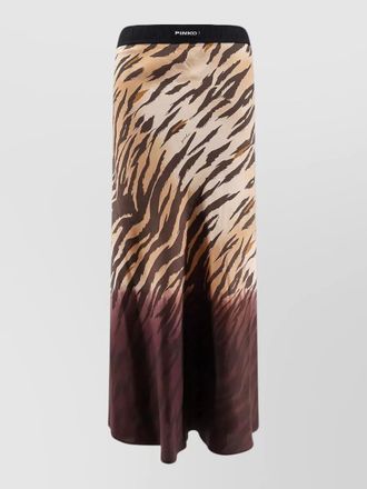 Pinko animal-print a-line skirt